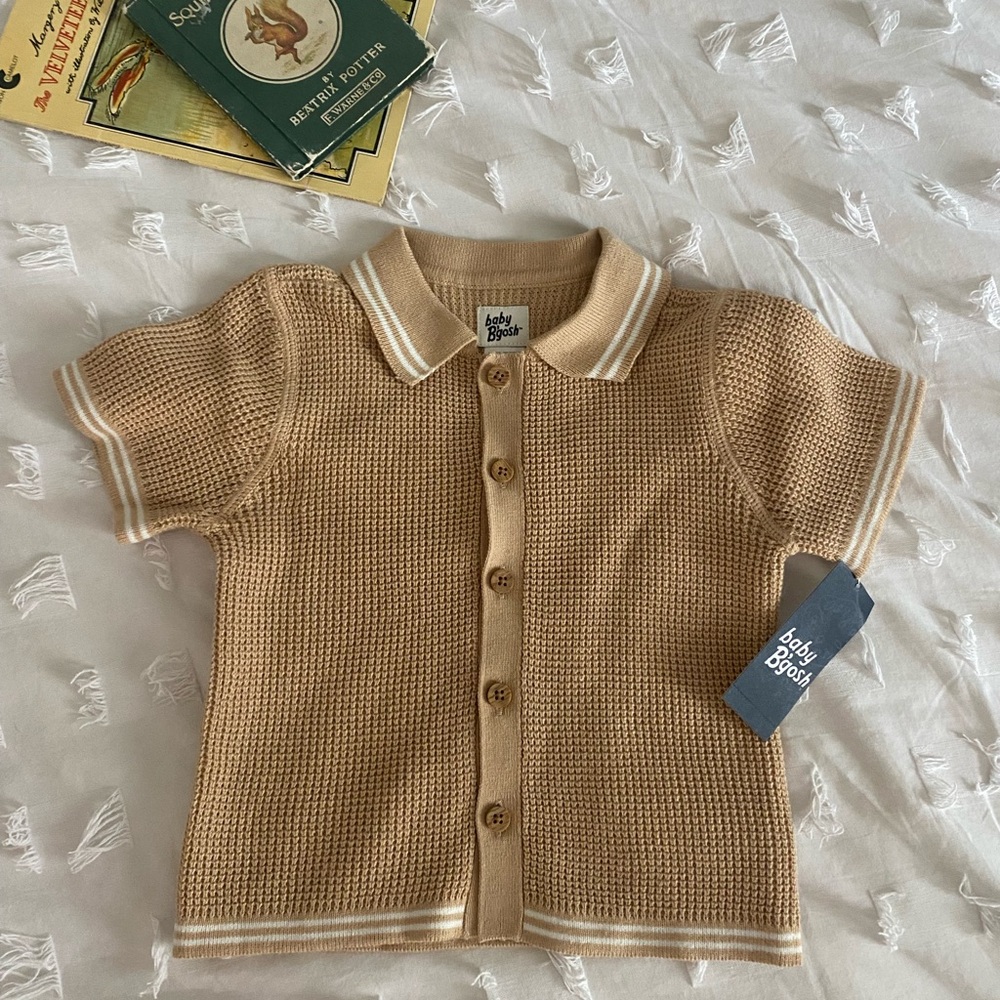 Vintage style button down sweater shirt by Baby B’gosh